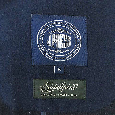 【中古】ジェイプレス J.PRESS スバルピーノ SUBALPINO ネップ ウール ジャケット 2B ネイビー 紺 M メンズ 【ベクトル 古着】 230222