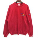 【中古】フェアウェイ FAIRWAY ウール ニット セーター クルーネック 長袖 シドニー SYDNEY 2000 レッド 赤 S メンズ 【ベクトル 古着】...