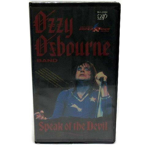 【中古】未使用品 未開封 VHS ビデオテープ オジーオズボーン OZZY OZBOURNE スピークオブザデビル 悪..