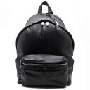 【中古】サンローラン パリ SAINT LAURENT PARIS シティ バックパック リュック レザー 534967 ブラック 黒 メンズ レディース 【ベ...