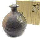 【中古】備前焼 武用真 酒器 徳利 12cm 約二合 【ベクトル 古着】 230927