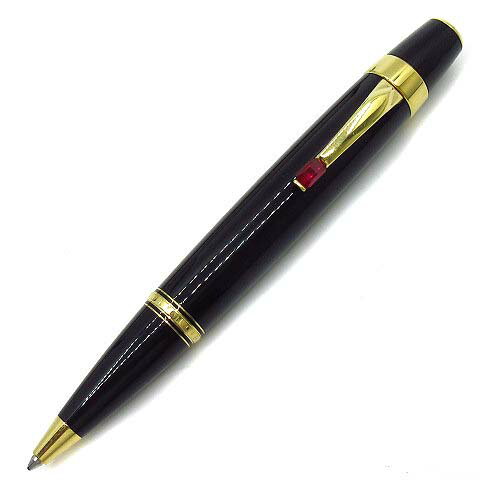 【中古】モンブラン MONT BLANC ボエム ルージュ ボールペン ツイスト 回転式 ミステリーブラック 黒 ☆AA★ 【ベクトル 古着】 231206
