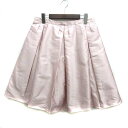 【中古】レッド ヴァレンティノ RED VALENTINO ボックスプリーツ スカート 膝丈 シルク混 ピンク 44 大きいサイズ レディース 【ベクトル 古着】 240119