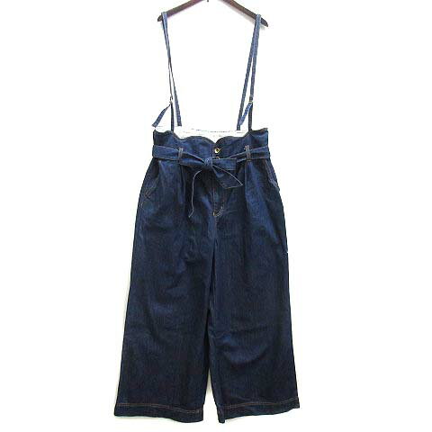 【中古】フランシュリッペ franche lippee 足長 サロペ パンツ ハイウエスト ワイド インディゴ 3L 3645160 大きいサイズ レディース 【ベクトル 古着】 240123 【中古】フランシュリッペ franche lippee 足長 サロペ パンツ ハイウエスト ワイド インディゴ 3L 3645160 大きいサイズ レディース 【ベクトル 古着】 240123