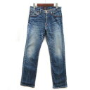 【中古】ビッグジョン Big John ジーエルハート GLHEART レギュラー ストレート デニムパンツ ジーンズ インディゴ 29 PZX103 メンズ ...