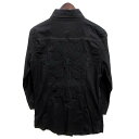 【中古】クックジーンズ Cook jeans バック クロス 刺繍 シャツ ブラウス 七分袖 ブラック 黒 レディース 【ベクトル 古着】 240311