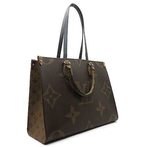 【中古】ルイヴィトン LOUIS VUITTON モノグラム ジャイアント リバース オンザゴーMM 2WAY トートバッグ M45321 美品 ICチップ RFID レディース 【ベクトル 古着】 240315