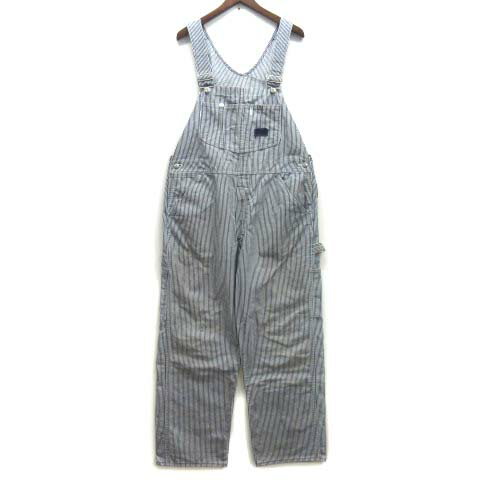 【中古】シアーズ SEARS Tri-blend Tradewear パーマプレスト PERMA PREST ヒッコリー ペインター オーバーオール 38 USA製 70s ヴィンテージ 【ベクトル 古着】 240317