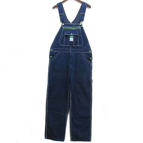 【中古】リバティ オーバーオールズ LIBERTY OVERALLS デニム オーバーオール インディゴブルー 青 34 435884-09 メンズ 【ベクトル 古着】 240319