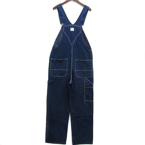 【中古】リバティ オーバーオールズ LIBERTY OVERALLS デニム オーバーオール インディゴブルー 青 34 435884-09 メンズ 【ベクトル 古着】 240319