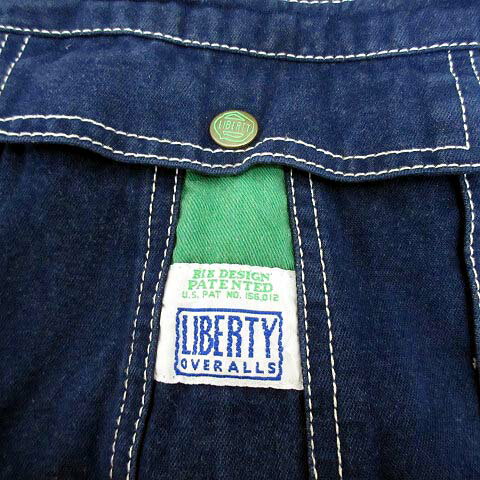 【中古】リバティ オーバーオールズ LIBERTY OVERALLS デニム オーバーオール インディゴブルー 青 34 435884-09 メンズ 【ベクトル 古着】 240319