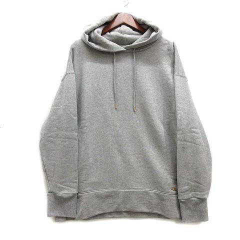 【中古】23区 オンワード樫山 2023SS オーガニックコットンテリー プルオーバー フーディー スウェット パーカー グレー 38 KKWOSS0231 レディース 【ベクトル 古着】 240412