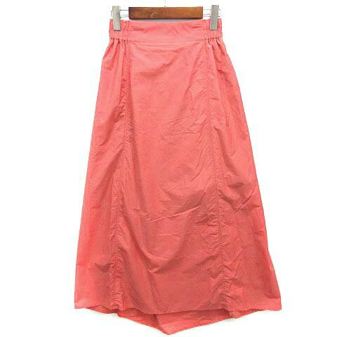 【中古】セオリー Theory 2023SS テックローン チューリップ スカート ロング丈 TECH LAWN ELASTIC TULIP SKIRT サーモンピンク P 3207302 美品 レディース 【ベクトル 古着】 240415