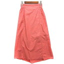 【中古】セオリー Theory 2023SS テックローン チューリップ スカート ロング丈 TECH LAWN ELASTIC TULIP SKIRT サーモンピンク P 3207302 美品 レディース 【ベクトル 古着】 240415