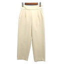 【中古】シップス SHIPS ハイウエスト コクーン パンツ ストレッチ High Waist Cocoon Pants ベージュ 38 313-10-0447 レディース 【ベクトル 古着】 240420(4)