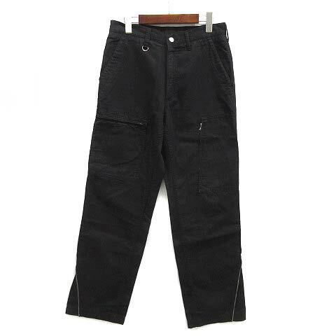 【中古】ソフネット SOPHNET. フライトパンツ コットン リネン ブラック 黒 S SOPH-60039 メンズ 【ベクトル 古着】 240521