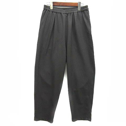 【中古】ダイアリーズ DIARIES ワイド テーパード イージー パンツ ウエストゴム グレー F レディース 【ベクトル 古着】 240530