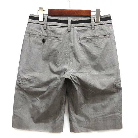 【中古】マーク＆ロナ MARK&LONA グレンチェック カーゴショーツ ハーフパンツ グレー S メンズ 【ベクトル 古着】 240619