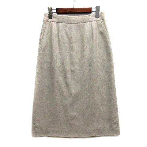 【中古】23区 オンワード樫山 洗える プレンウェーブ ストレッチ タイト スカート ミディ丈 2020SS ベージュ 38 SKWOBM0307 レディース 【ベクトル 古着】 240708