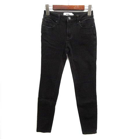 【中古】アズールバイマウジー AZUL by moussy アパーフェクト デニム エアー2 ストレッチ スキニー パンツ ジーンズ A PERFECT DENIM AIR 2 ブラック 黒 XS 250EAA12-194K-1 レディース 【ベクトル 古着】 240819