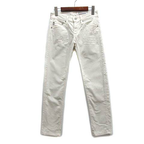 【中古】エージー AG THE NIKKI CROP クロップド コーデュロイ パンツ ストレッチ ホワイト 白 23 レディース 【ベクトル 古着】 240910