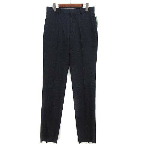 【中古】未使用品 リージェントハウス Regent House ソロテックス SOLOTEX フルフラン FULFLAN グレンチェック スラックス パンツ ネイビー 紺 M メンズ 【ベクトル 古着】 241119