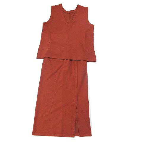 【中古】メゾンドゥラリュール Maison de L'allure ダンボールニット セットアップ ベスト スカート ブラウン 茶 F S 2022AW レディース 【ベクトル 古着】 241219 【中古】メゾンドゥラリュール Maison de L'allure ダンボールニット セットアップ ベスト スカート ブラウン 茶 F S 2022AW レディース 【ベクトル 古着】 241219
