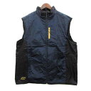 【中古】トミーヒルフィガー TOMMY HILFIGER 2000年製 ナイロン フルジップ ベスト 裏地メッシュ ネイビー 紺 M メンズ 【ベクトル 古着】 241223
