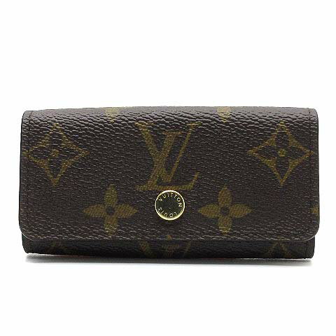 【中古】ルイヴィトン LOUIS VUITTON モノグラム ミュルティクレ4 4連キーケース M69517 RFID メンズ レディース 【ベクトル 古着】 250124