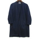 【中古】タケオキクチ TAKEO KIKUCHI ポンチジャージ ロング カーディガン 接触冷感 ネイビー 紺 M 170-32136 メンズ 【ベクトル 古着】 250214