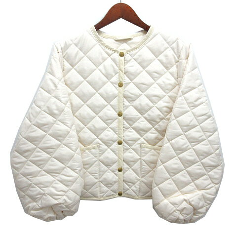 【中古】トラディショナルウェザーウェア Traditional Weatherwear 2024AW アークリー ARKLEY パフスリーブ キルティング ジャケット アイボリー 34 美品 レディース 【ベクトル 古着】 250226 【中古】トラディショナルウェザーウェア Traditional Weatherwear 2024AW アークリー ARKLEY パフスリーブ キルティング ジャケット アイボリー 34 美品 レディース 【ベクトル 古着】 250226