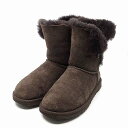 【中古】アグ オーストラリア UGG australia ベイリーボタン W BAILEY BUTTON ムートンブーツ チョコレート 5803W 23cm ☆...