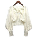 【中古】ダブルクローゼット w closet アンサンブル ニット キャミ ボレロ カーディガン ラメ アイボリー F レディース 【ベクトル 古着】 2503...