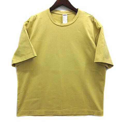 【中古】マニュアルアルファベット MANUAL ALPHABET ULTIMA PRD SS 超長綿 天竺 ウルティマ Tシャツ カットソー 半袖 3 ライム MA-C-115 メンズ 【ベクトル 古着】 250320
