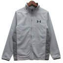 【中古】アンダーアーマー UNDER ARMOUR クロス ジャケット UA Vital Woven Jacket 撥水 ヒートギア heatgear グレー ...