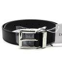 【中古】未使用品 ディオール DIOR ベルト 35mm グレインドカーフスキン 4333PLYMJ_H00N 85cm ブラック 黒 メンズ 【ベクトル 古着...