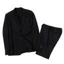 【中古】ヒューゴボス HUGO BOSS クリエイトユアルック Create Your Look スーツ セット ストレッチ 2B ジャケット パンツ 黒 ブラ...