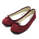 【中古】レペット Repetto サンドリオン バレリーナ フラット シューズ バレエ スエード レッド 赤 40 約25.3cm レディース 【ベクトル 古着...