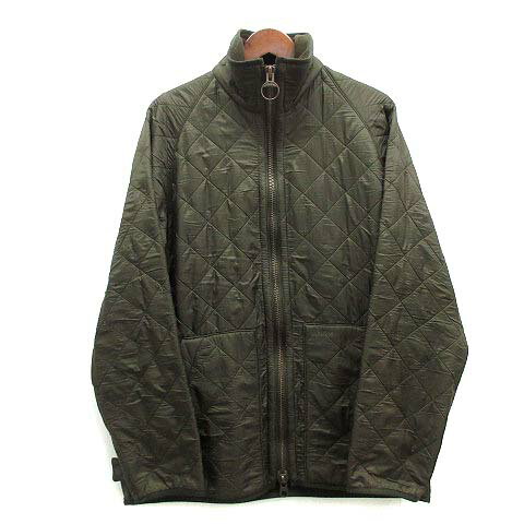 【中古】バブアー Barbour ポーラキルト キルティング ジャケット POLARQUILT JKT SHORT カーキ系 M メンズ 【ベクトル 古着】 250427