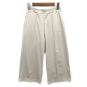 【中古】ジョルジュレッシュ GEORGES RECH ジャージー ガウチョ パンツ ウエストゴム グレー 36 レディース 【ベクトル 古着】 250513(4)