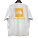 【中古】ザノースフェイス THE NORTH FACE バンダナ スクエア ロゴ Tシャツ 半袖 BANDANA SQUARE LOGO TEE NT32349 ホワイト 白 L 新品同様 メンズ 【ベクトル 古着】 250529