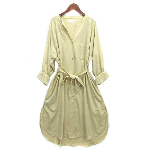 【中古】ブージュルード Bou Jeloud シャツ トレンチ ワンピース 長袖 クリームイエロー 38 レディース 【ベクトル 古着】 250529 【中古】ブージュルード Bou Jeloud シャツ トレンチ ワンピース 長袖 クリームイエロー 38 レディース 【ベクトル 古着】 250529