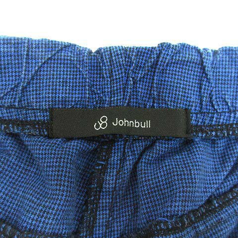 【中古】ジョンブル JOHNBULL 千鳥格子 ヘンプ クライミング ショーツ ショートパンツ ハーフパンツ ブルー 青 L 11324 メンズ 【ベクトル 古着】 250530