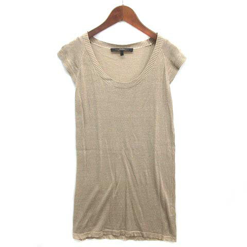 【中古】マックスマーラ ウィークエンドライン MAX MARA WEEKEND LINE シルク リネン サマーニット チュニック 半袖 ベージュ S レディース 【ベクトル 古着】 250616 【中古】マックスマーラ ウィークエンドライン MAX MARA WEEKEND LINE シルク リネン サマーニット チュニック 半袖 ベージュ S レディース 【ベクトル 古着】 250616