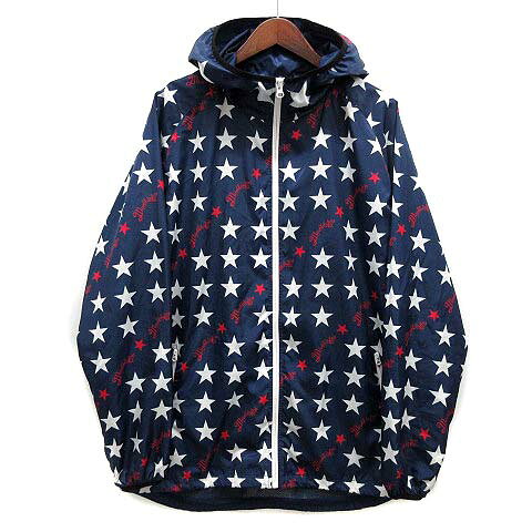 【中古】マーブルズ Marbles 2018SS STAR WARM UP ウインドブレーカー 上下 セットアップ ジャケット ショーツ ブルー レッド L メンズ 【ベクトル 古着】 250621