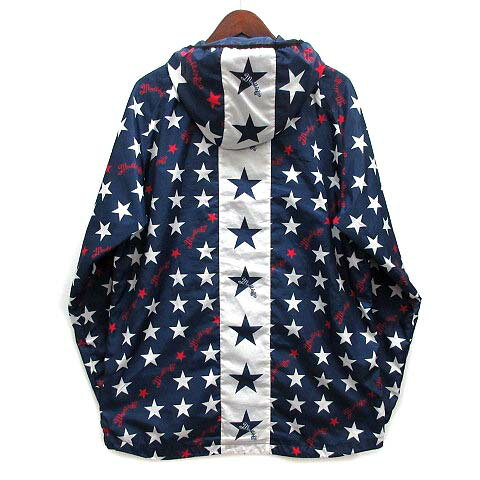 【中古】マーブルズ Marbles 2018SS STAR WARM UP ウインドブレーカー 上下 セットアップ ジャケット ショーツ ブルー レッド L メンズ 【ベクトル 古着】 250621