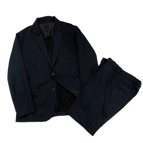 【中古】トーキョーラン TOKYO RUN スーツ セットアップ ストレッチ プリント ジャケット パンツ 紺 ネイビー L M メンズ 【ベクトル 古着】 250629 【中古】トーキョーラン TOKYO RUN スーツ セットアップ ストレッチ プリント ジャケット パンツ 紺 ネイビー L M メンズ 【ベクトル 古着】 250629