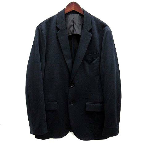 【中古】トーキョーラン TOKYO RUN スーツ セットアップ ストレッチ プリント ジャケット パンツ 紺 ネイビー L M メンズ 【ベクトル 古着】 250629