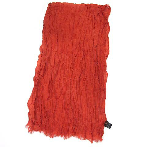 【中古】タケオキクチ TAKEO KIKUCHI サマー ストール クリンクル オレンジ 【ベクトル 古着】 250720