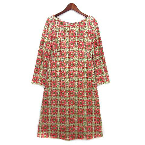 ⭐︎良品⭐︎シビラ　ワンピース　総刺繍　七分袖 美品】シビラ ワンピース 7分袖 総刺繍 シビラ Sybilla 定価5.9